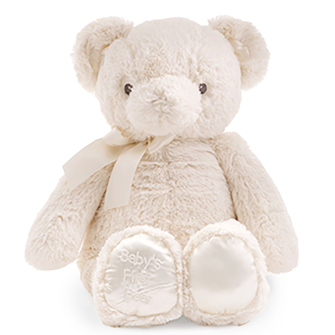 Bearington Creamy White Teddy Bear - 12" Fluffy and Cuddly My First Teddy Bear Companion with Premium Plush and Soft Fur - Adorable Stuffed Animal Toy Gift for Babies, Toddlers, and Kids